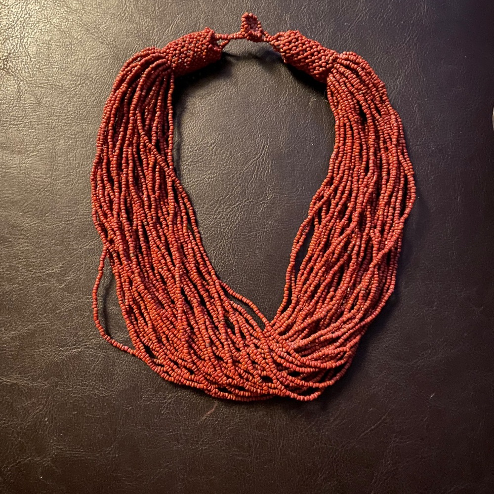 Fully hand beaded choker